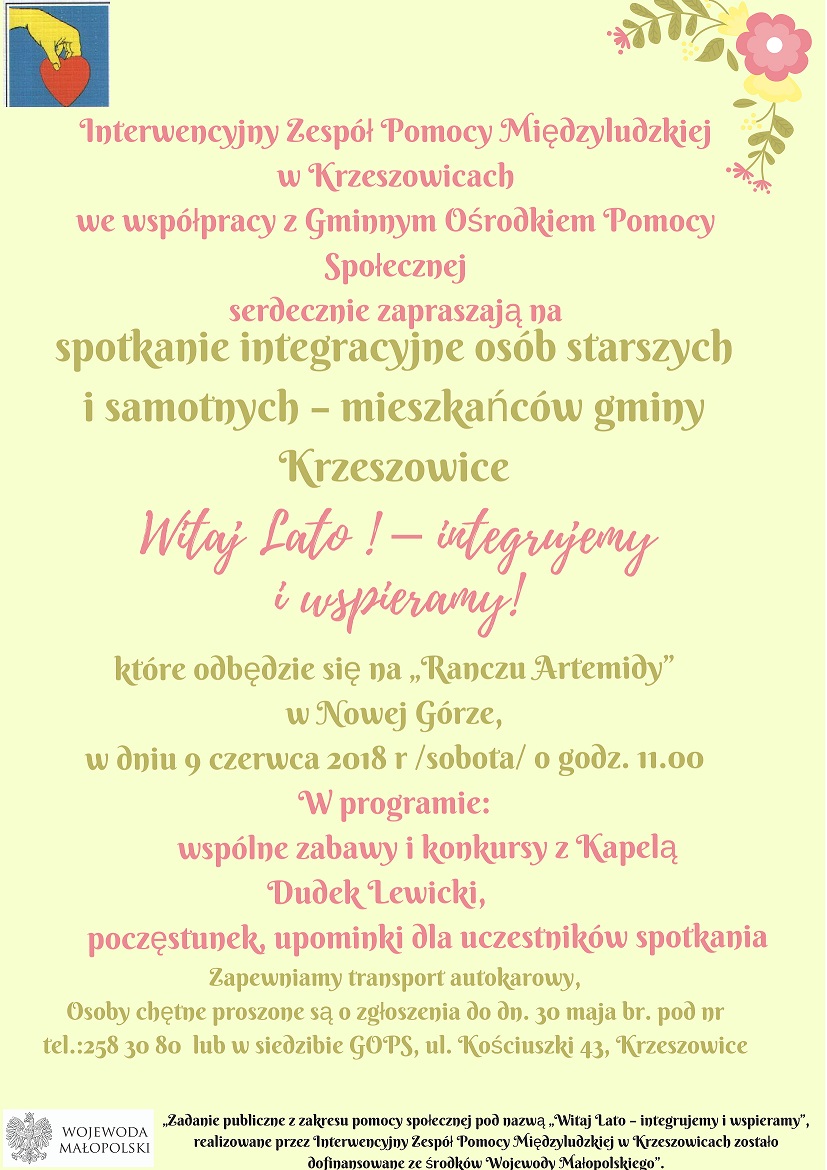 WITAJ LATO – INTEGRUJEMY I WSPIERAMY