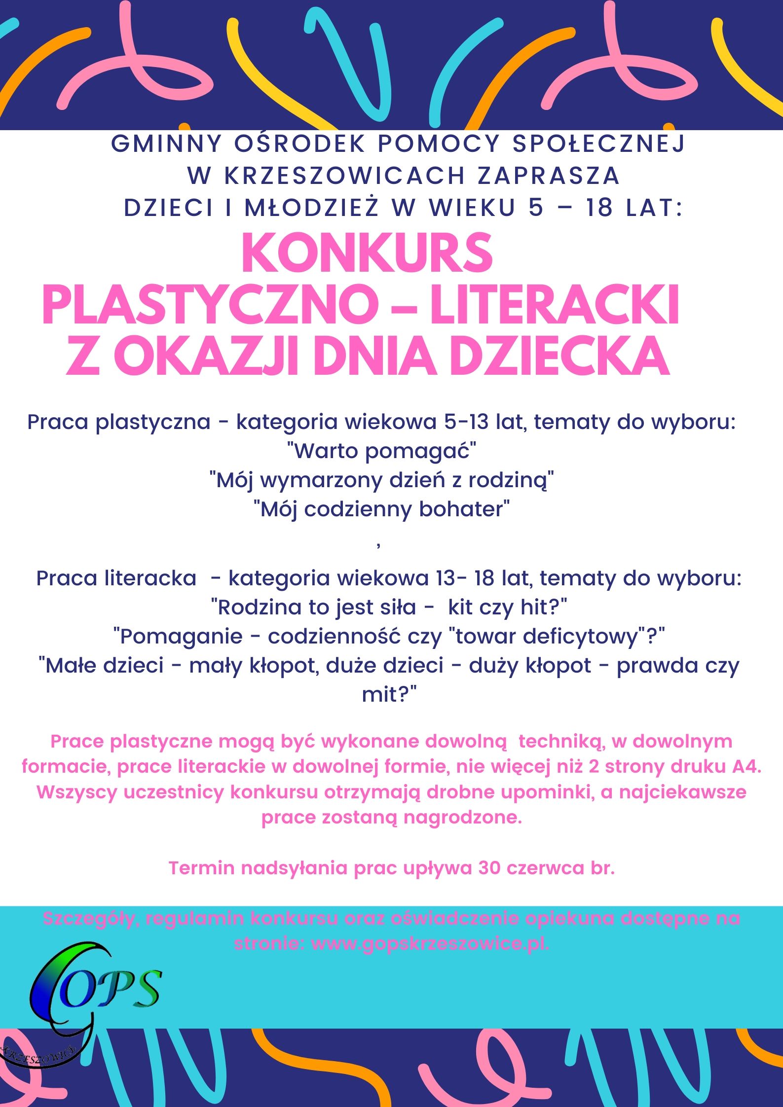 KONKURS LITERACKO – PLASTYCZNY